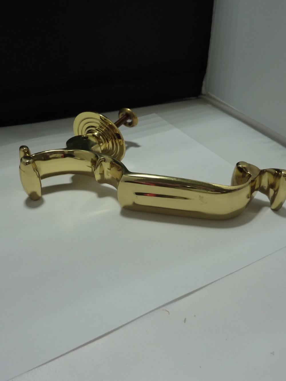 VICTORIAN STYLE SOLID  BRASS DOOR KNOKER HANDLE